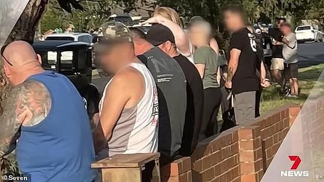 'Hundreds' of fed up locals showed up to the home of a 14-year-old boy in Victoria's Mornington Peninsula on February 7