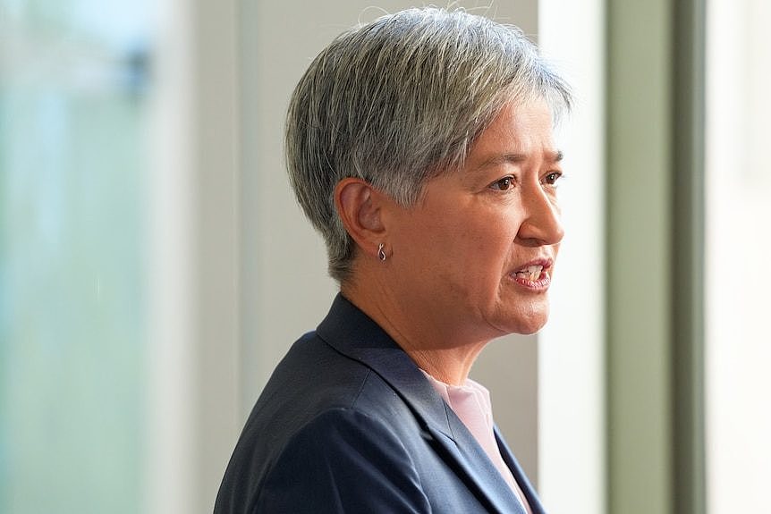 Penny Wong from the side.