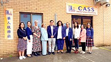 新州首席卫生官率团访问交流，称赞华人服务社推广健康讯息（图）