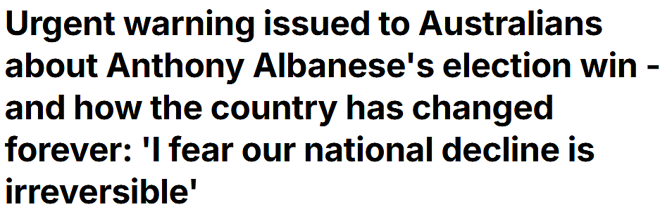 前工党党魁:Albanese胜选恐让澳洲陷入长期衰退!网友:已走上不归路(组图) - 1