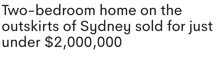 悉尼土地稀缺加剧住房负担，一房产高出底价$30万成交（图） - 1