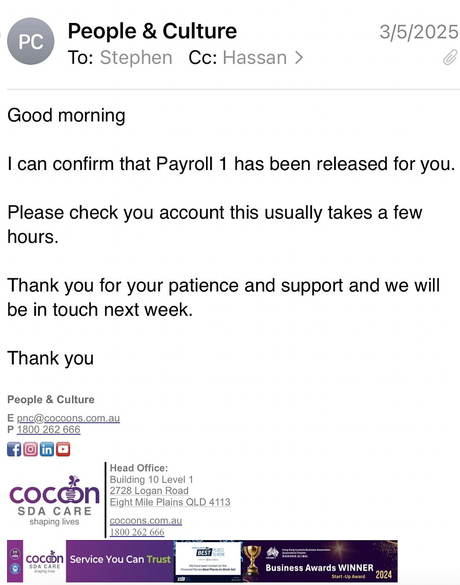 NDIS服务提供商Cocoon SDA因涉嫌欺诈被调查，工资两月未发，员工陷生计危机（组图） - 3