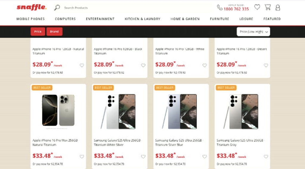 买手机花$4000？澳洲电商Snaffle被曝“暴利收费”，涉违反信贷法规或面临重罚（组图） - 2