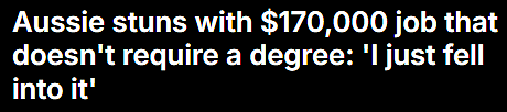年入$17万，无需大学学历！？澳女自曝本职工作，高薪福利羡煞旁人（视频/组图） - 1
