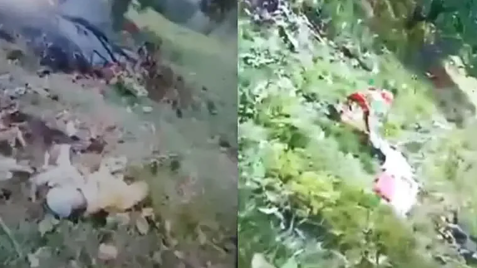 印度又发空难!朝圣直升机坠毁酿7死,婴儿与父母一同丧生(视频/图) - 1