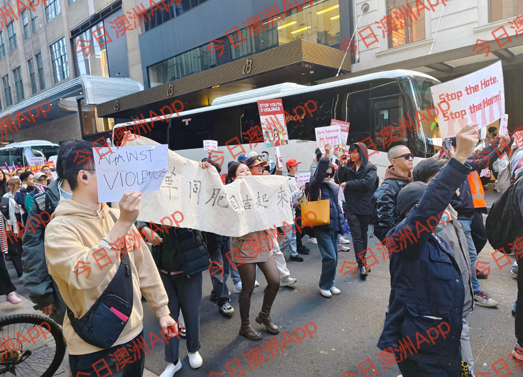 现场直击!数百华人悉尼CBD游行,吁严惩青少年犯罪!“华人不是好欺负的”(视频/组图) - 1