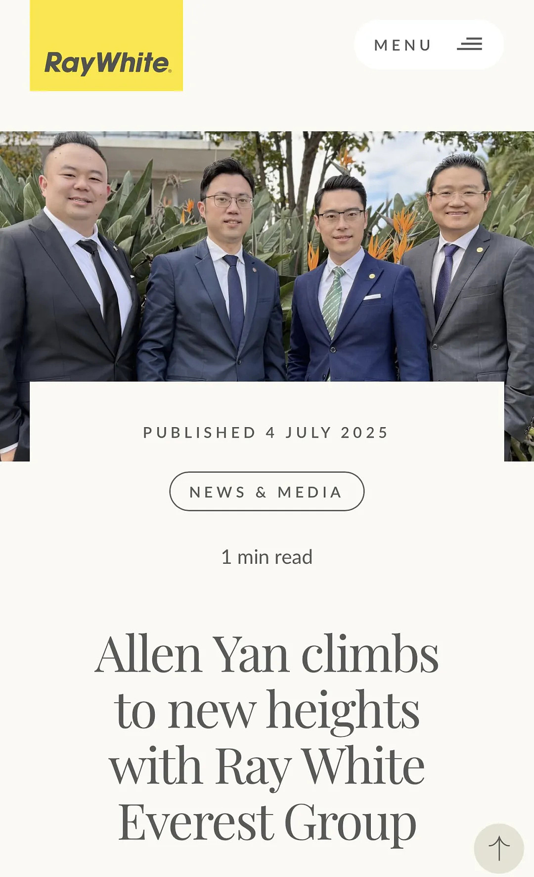 6亿销售额的安家天团,官宣史诗级布局!Ray White Everest Group正式成立!三地联动、一体运营! - 1