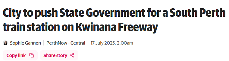 South Perth火车站何时建成?政府有话说(组图) - 1