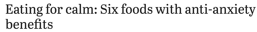 上百万澳人备受焦虑症困扰！多吃这些食物，可有效舒缓情绪（组图） - 1