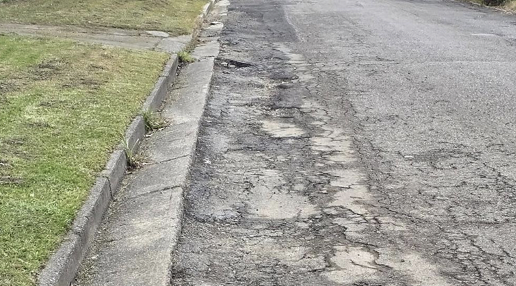 月球表面般的街道!新州居民怒斥市议会:道路坑洞连遛狗都危险(组图) - 3