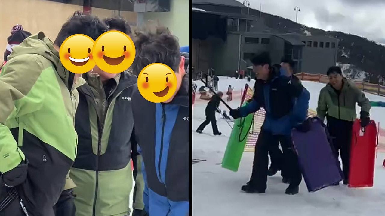 TVB旅游节目《公公出埠》三名主持岁数加起来超169岁！澳洲被捕获滑雪上落山喘晒气（组图） - 1