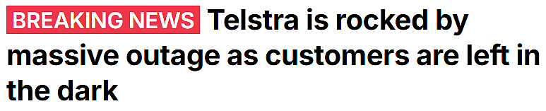 Telstra又双叒崩了!网络和电话服务都中断,数千用户受影响(组图) - 1