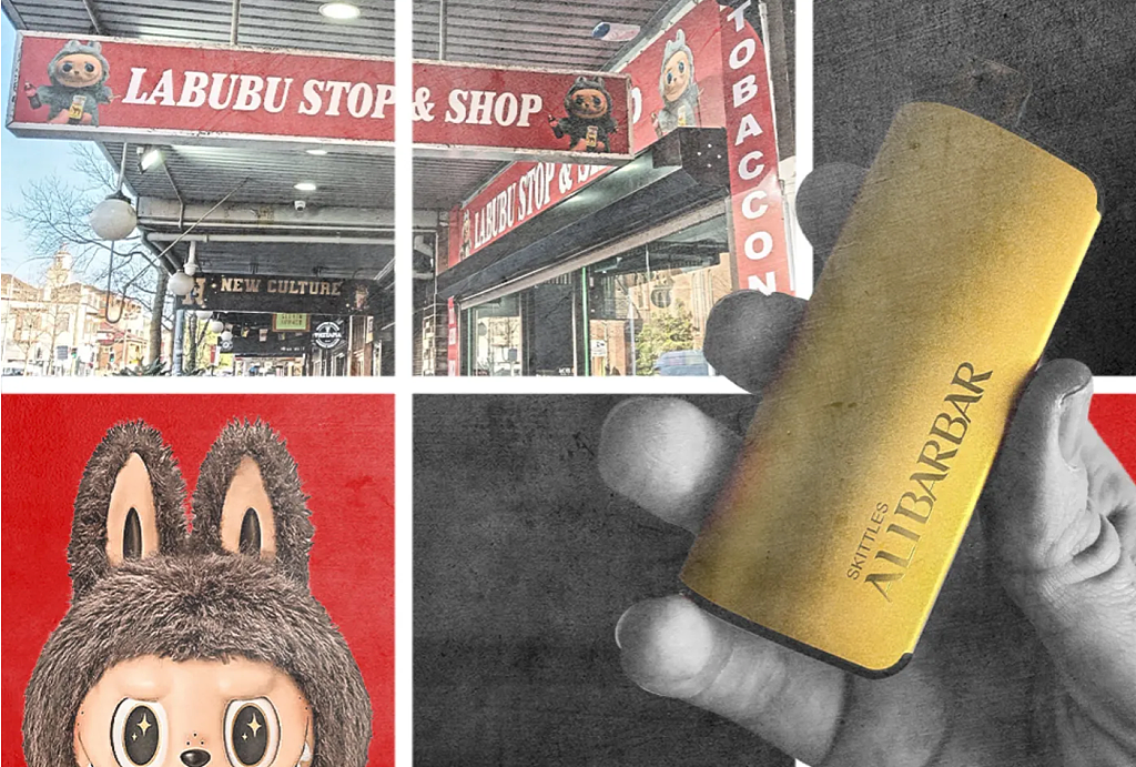 悉尼内西区中国电子烟店猖獗，Labubu用来做招牌揽客（组图） - 1