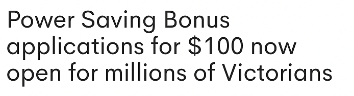 维州$100能源补助开放申请！持养老金卡、医疗保健卡等可领，线上申请三周内到账（图） - 1