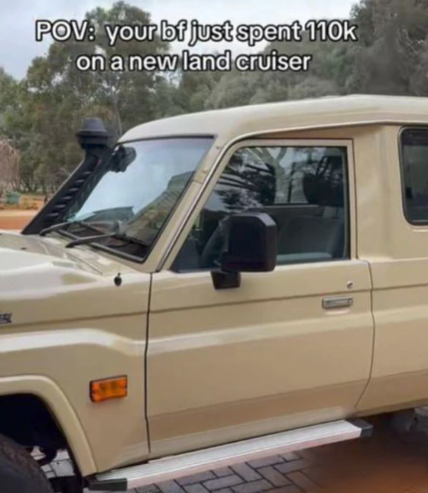 澳女“嘲笑”男友花$11万买“老古董”！网友：这可是LandCruiser（视频/组图） - 1