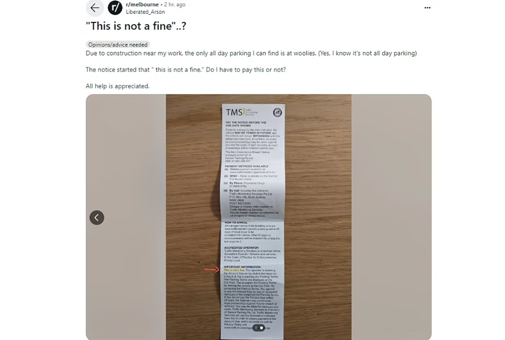 在澳洲,看到这种罚单可以直接无视!除非...(组图) - 3