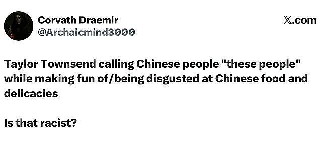 “吃牛蛙长疣” 美国网球明星称中国菜“太恶心”，引爆全网怒火（视频/组图） - 15