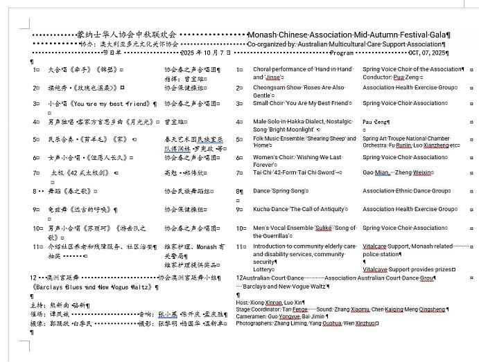 蒙纳士市老年月社团开放日暨中秋联欢会开幕（视频/组图） - 9