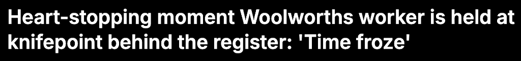 全澳零售犯罪年发80万起!Woolies员工持刀遇劫视频曝光,促行业联合求变(组图) - 1