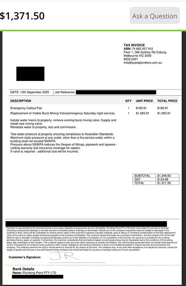13分钟修个水箱，澳业主被收$1371天价维修费！直呼“被坑”，更有甚者，一个马桶收费$3.1万..（组图） - 4
