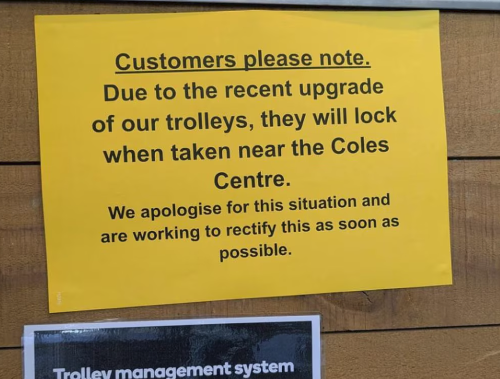 Woolies和Coles暗地较劲？！一张黄牌通知引热议（组图） - 2