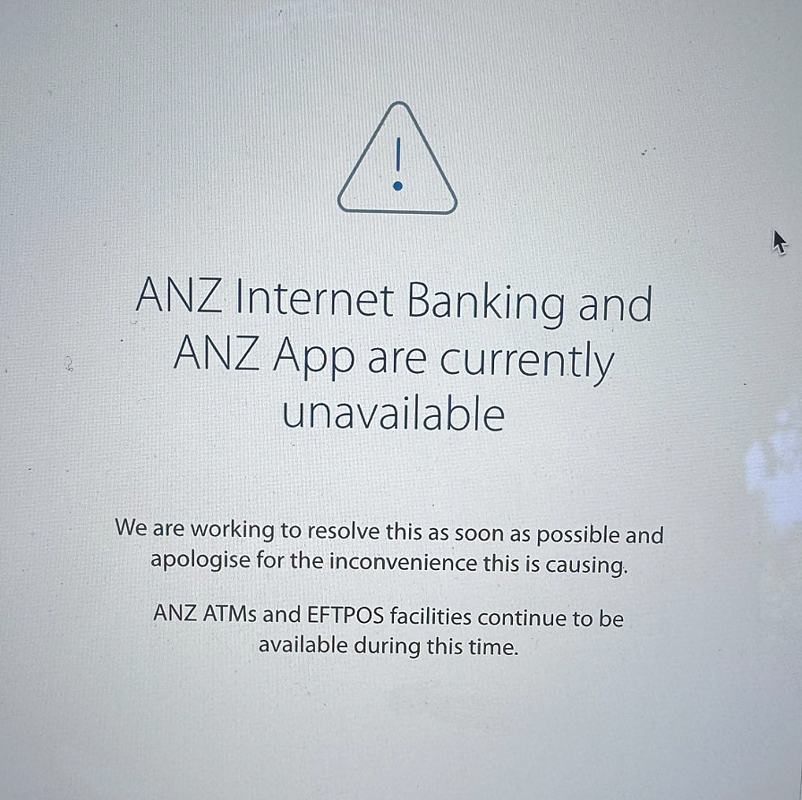 ANZ突发技术故障！用户无法登记App和网银（组图） - 2
