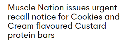 热销蛋白棒全澳紧急召回！Coles、Woolies、亚马逊均有销售（组图） - 1