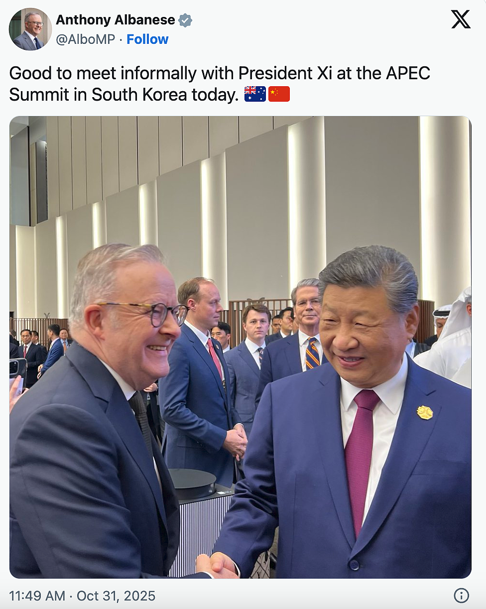澳中领导人非正式会谈！中美两国领导人互访；习近平与加国总理8年来首次正式会谈，中加关系现回暖迹象（视频/组图） - 8