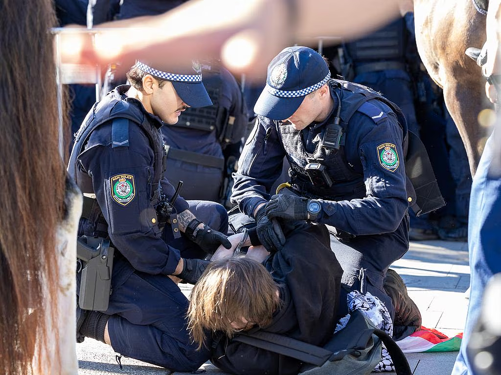悉尼CBD爆发大规模抗议!军工展首日遭数百人围堵,多人被捕(视频/组图) - 3