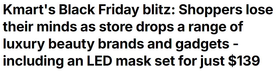 Kmart“黑五”折扣抢先看！海量爆款“打骨折”，11月27日开抢（组图） - 1