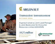 Argonaut 助力 Encounter Resources 完成2500万澳元融资，推进关键矿业项目发展（组图）