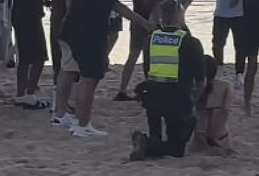 墨尔本海滩爆群体斗殴，其中一少女情急跳海仍被捕，三人被控（组图） - 2