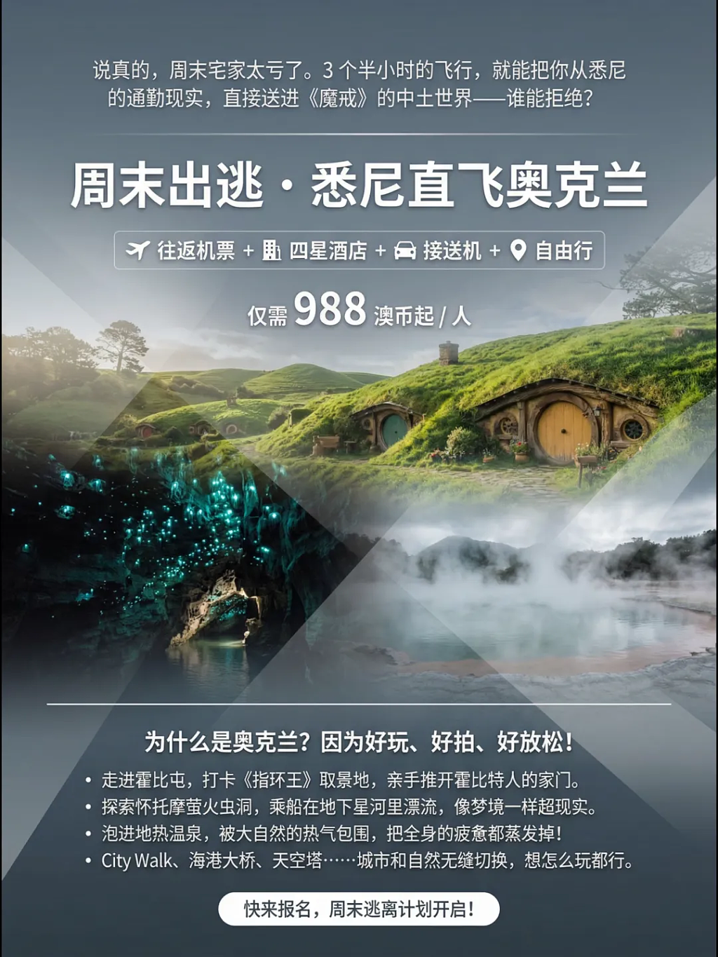 悉尼人的天然特权！悉尼直飞奥克兰，机酒接送全包，轻松自由畅玩！仅需$988起！ - 5