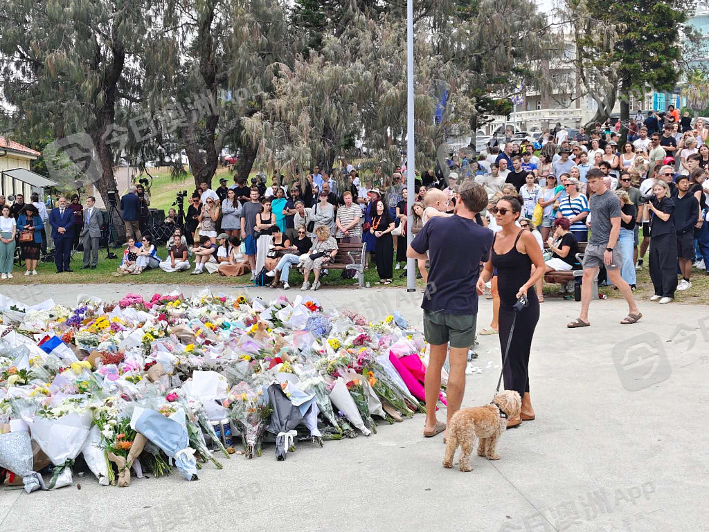 悲恸！悉尼民众自发悼念恐袭死难者，Bondi海滩已成花海！华人沉痛哀悼，“不再仇恨，更多爱”（视频/组图） - 11