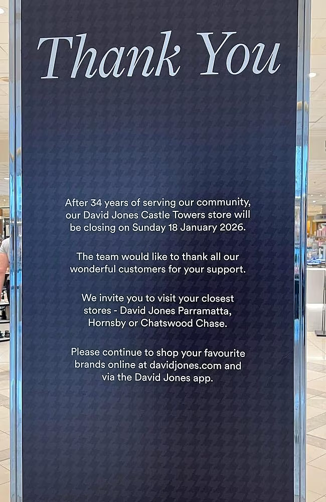 澳洲David Jones再关两店！网友哀叹：实体店要完了（组图） - 2