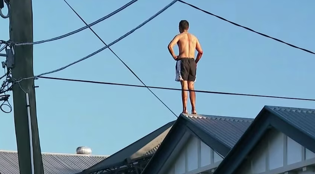 可怕！澳半裸男子爬屋顶拒捕，全身是血，沿路街道紧急封锁（图） - 2
