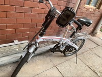 出折叠自行车9成新送锁送头盔