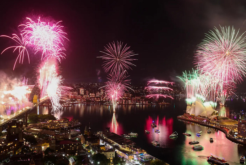 新年快乐！百万民众涌上悉尼街头狂欢，万枚烟花闪耀夜空（视频/组图） - 5