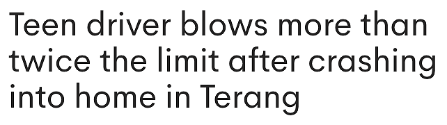 维州teenager司机凌晨酒驾撞入民宅，酒测值超法定上限两倍（图） - 1