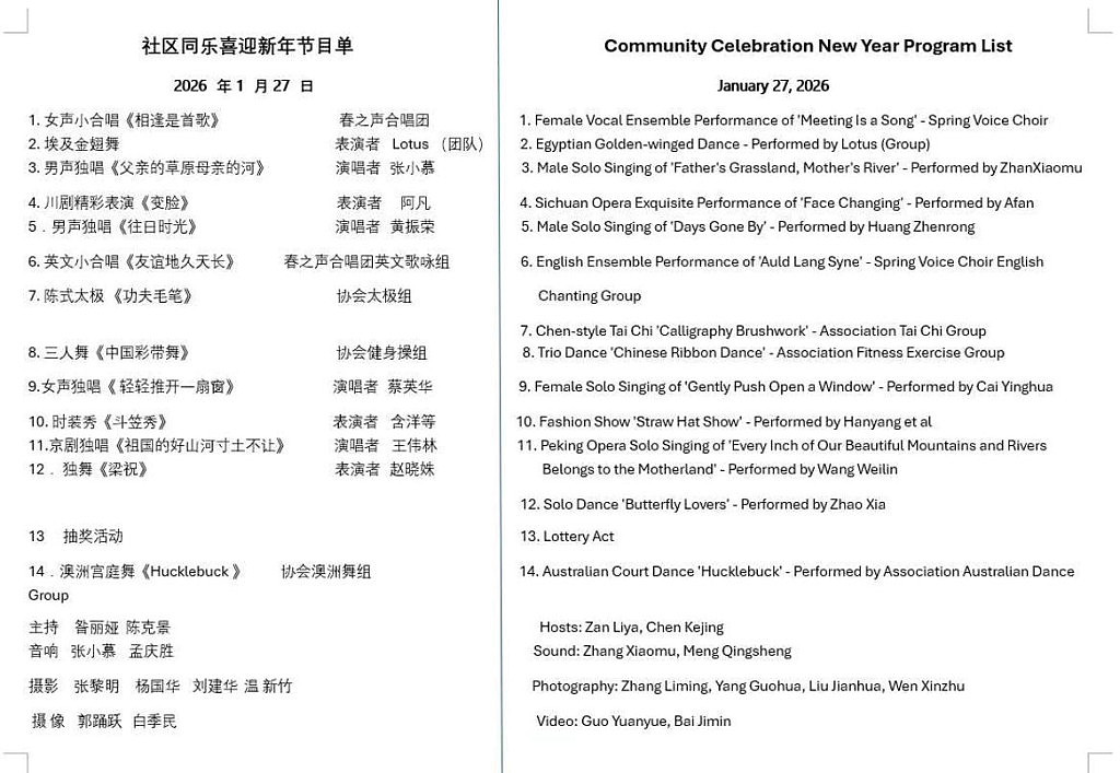 蒙纳士华人协会举办《社区同乐 喜迎新年》联欢活动(视频/组图) - 8