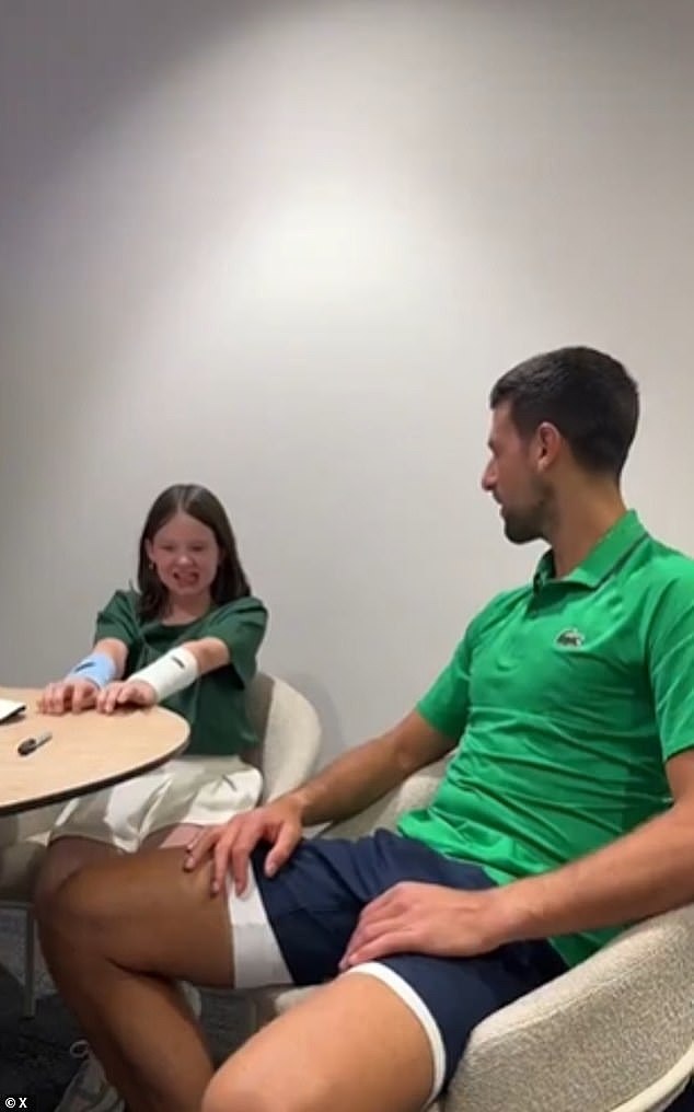 暖心！德约科维奇决赛前探望12岁抗癌少女，承诺担任其导师（组图） - 3
