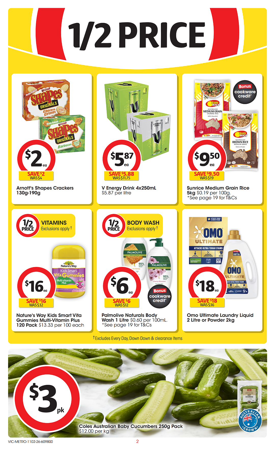 本周最新!澳洲各大超商特价商品一网打尽,大批好物骨折破半价!Woolworths、Coles、Aldi、Umall…(组图) - 56