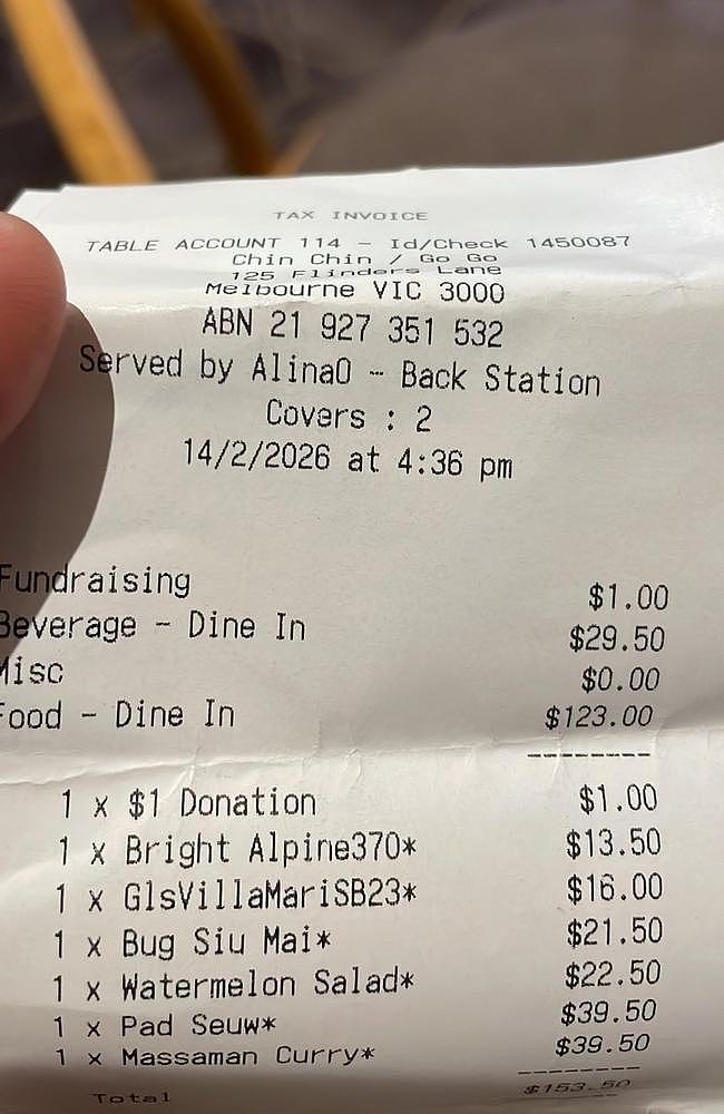 澳网红餐厅结账被自动扣除$1捐款！食客怒斥：不问就收合法吗？（组图） - 1