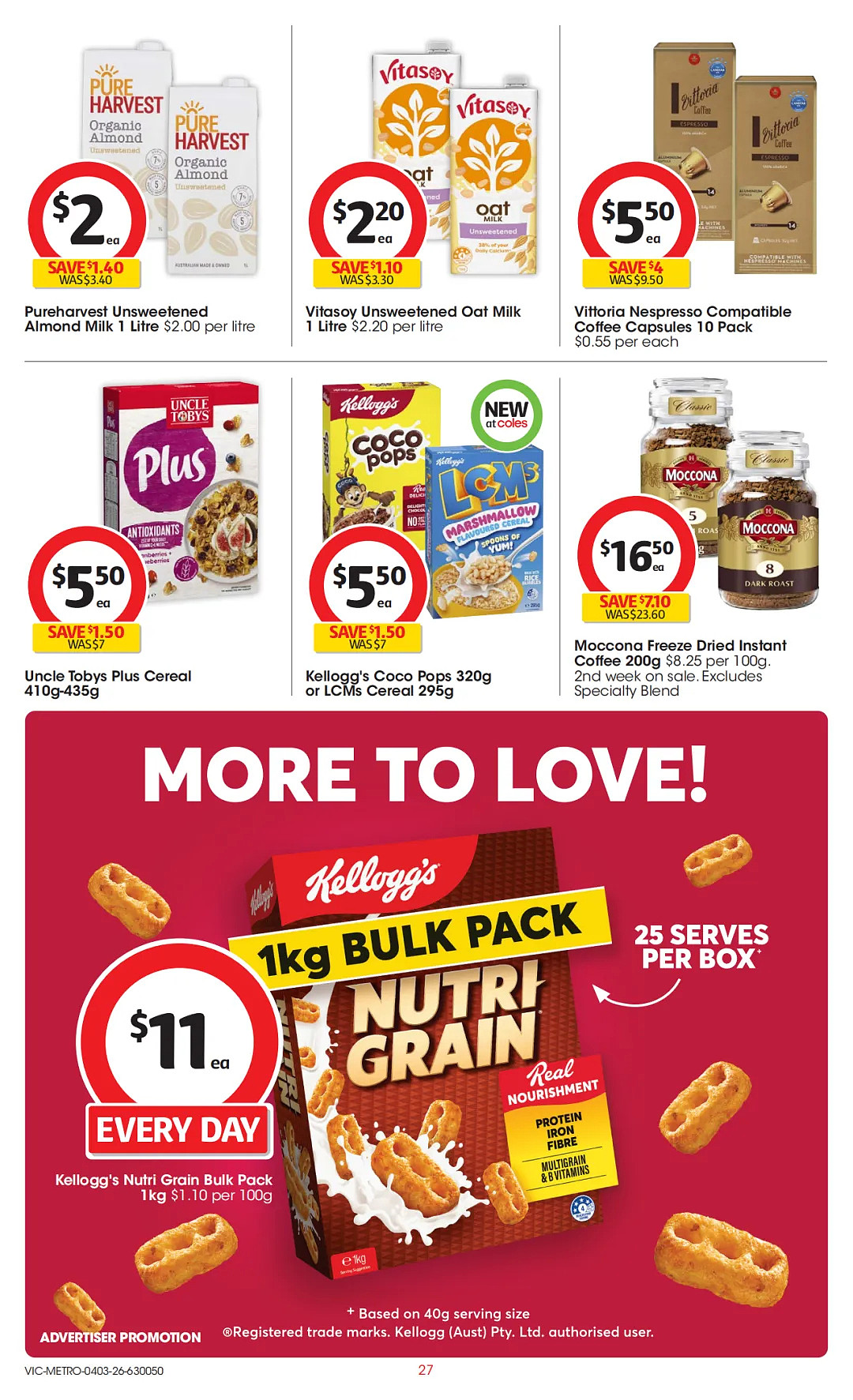 本周最新！澳洲各大超商特价商品一网打尽，大批好物骨折破半价！Woolworths、Coles、Aldi、Umall…（组图） - 57