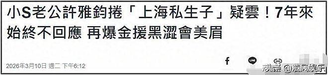 小S老公被曝在上海养小三，已有私生子！传闻持续发酵（组图） - 1