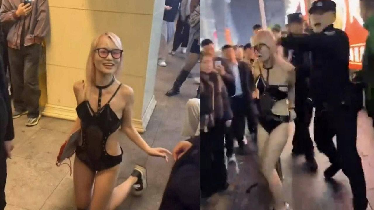 冲上热搜！长沙女子当街为路人口交，逾百人围观起哄！警员到场抓人（组图） - 1