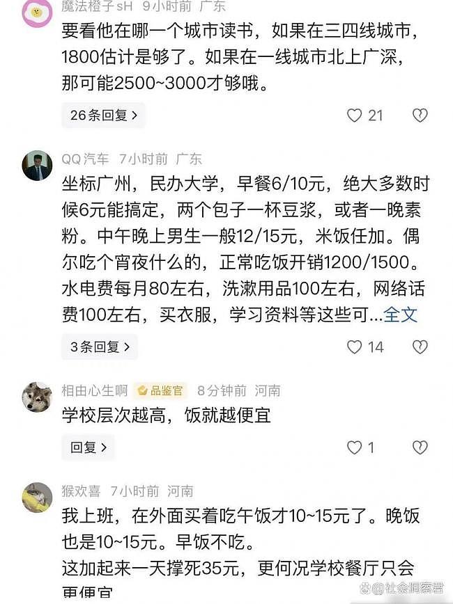供不起了！妈妈哭诉大一儿子生活费涨到2500元（组图） - 2