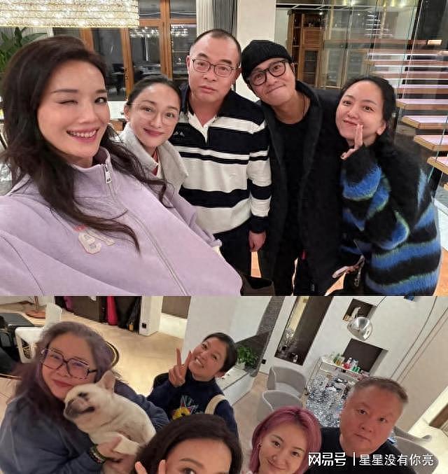 舒淇罕见晒全家福：冯德伦半躺岳母怀，49岁林心如携女儿出镜（组图） - 1