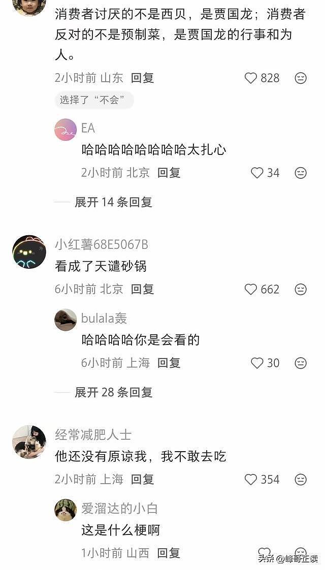 贾国龙59元焖面实测后，网友纷纷喊话，罗永浩算是白骂了！（组图） - 10