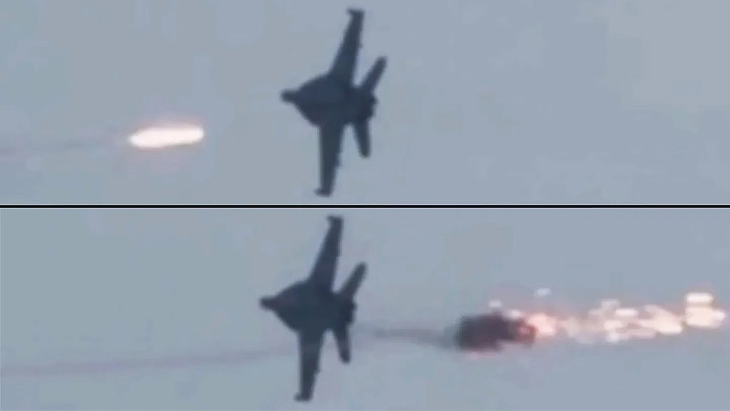 生死一线！美军F-18低空遭导弹贴身爆炸（组图） - 1